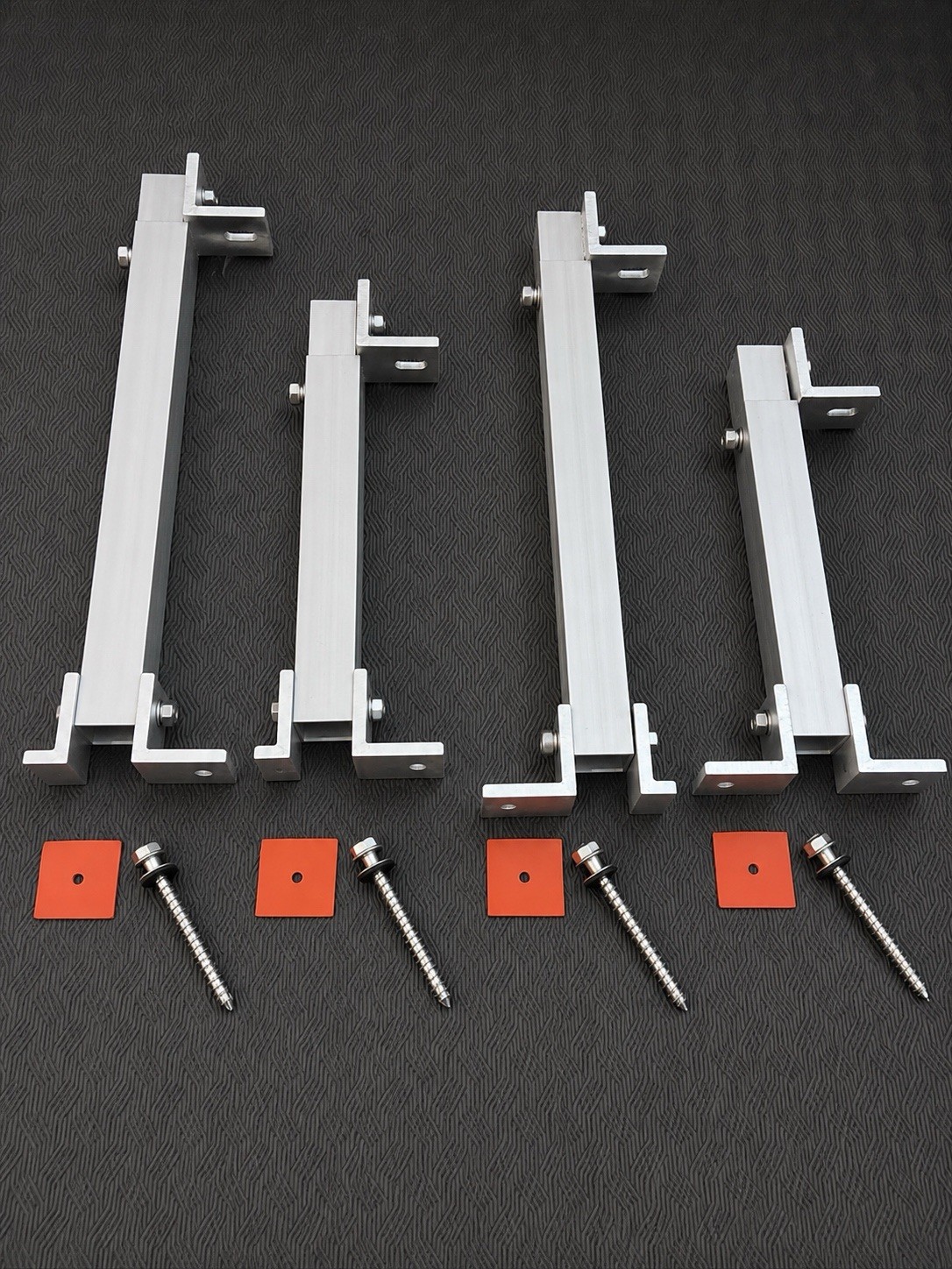 Adjustable Solar Panel Mount Brackets,with Tilt Legs on Flat Surface for RV,Roof