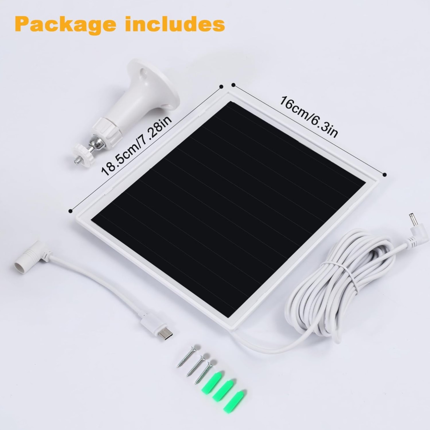 Solar Panel Charger for Ring Cameras – Easy Installation, Waterproof Design