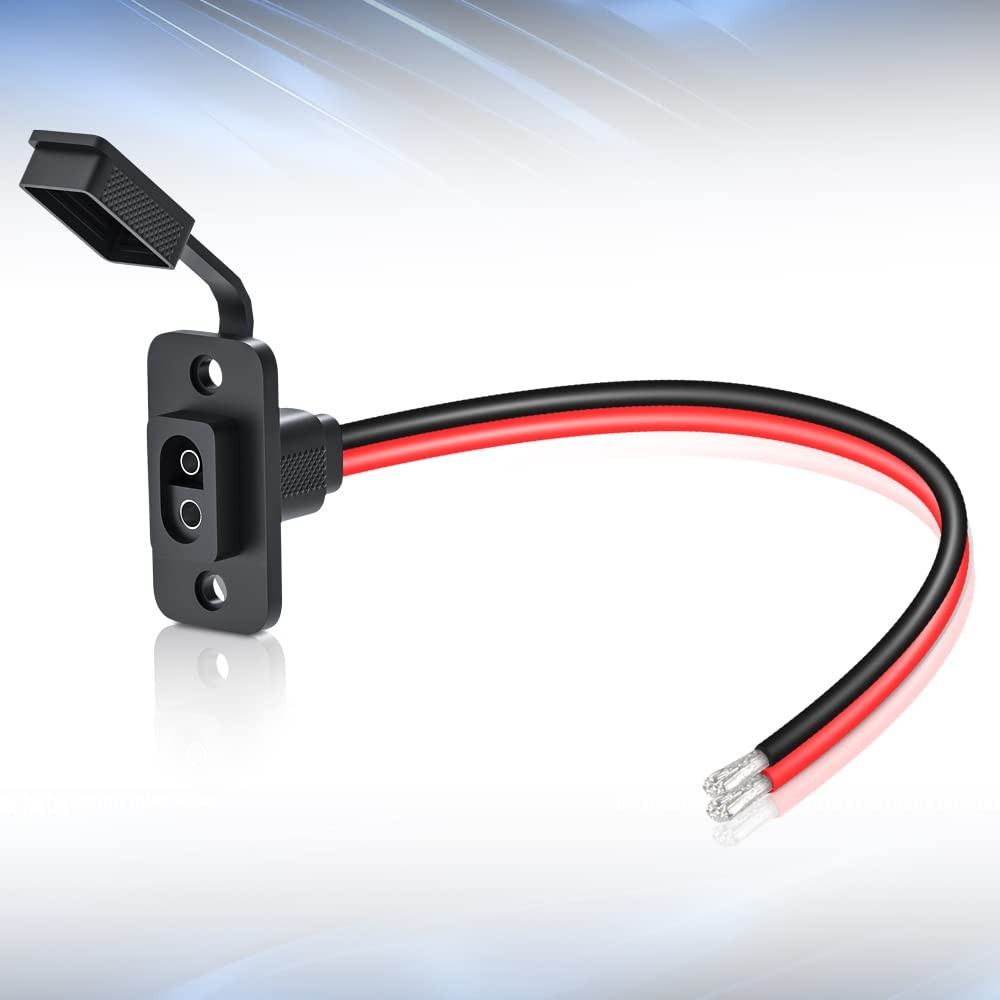 SAE Connector, Rectangular SAE Power Socket Sidewall Port, Weatherproof SAE Q…