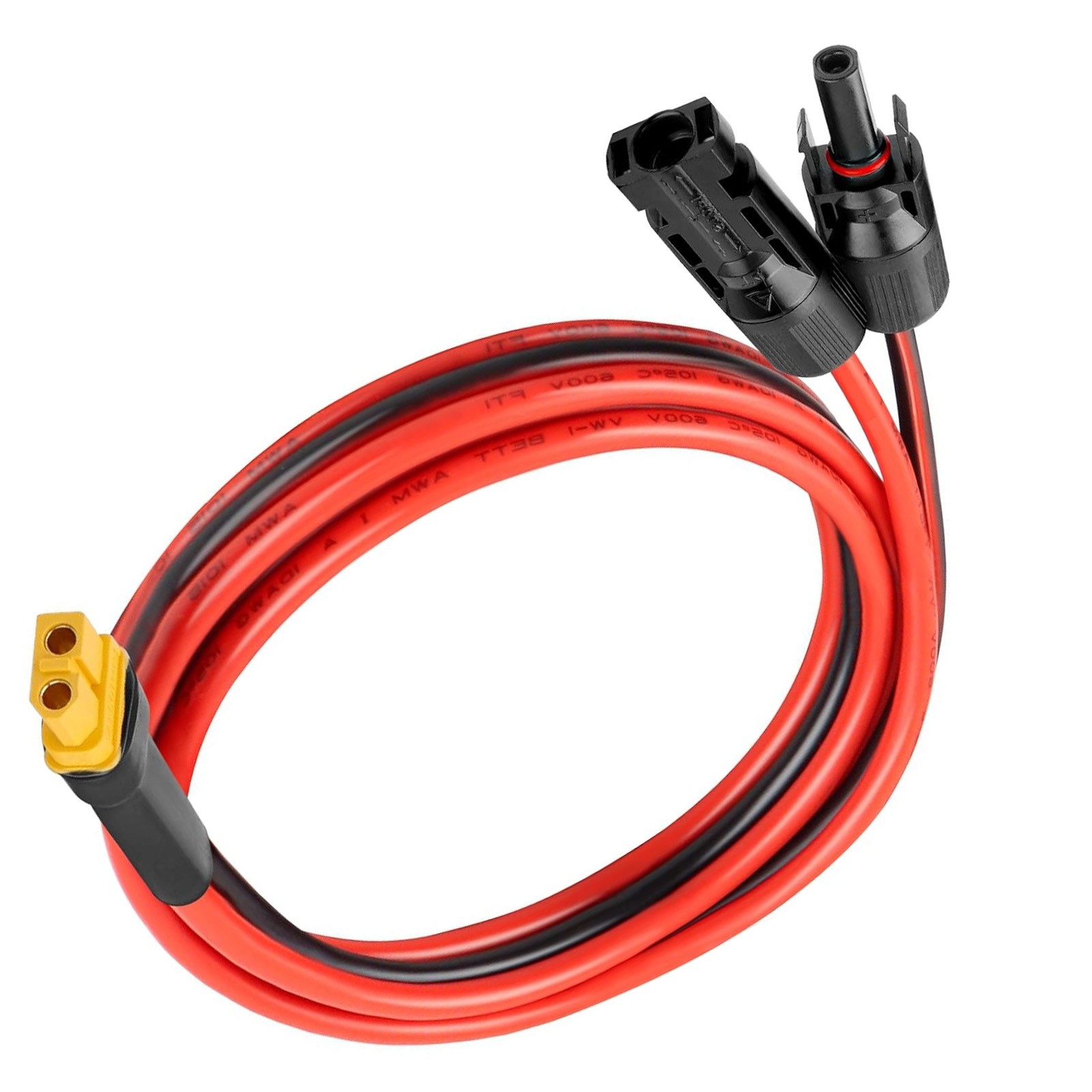 10 AWG XT60 Female Connector Adapter to Solar Battery Extension Cable 3.3FT
