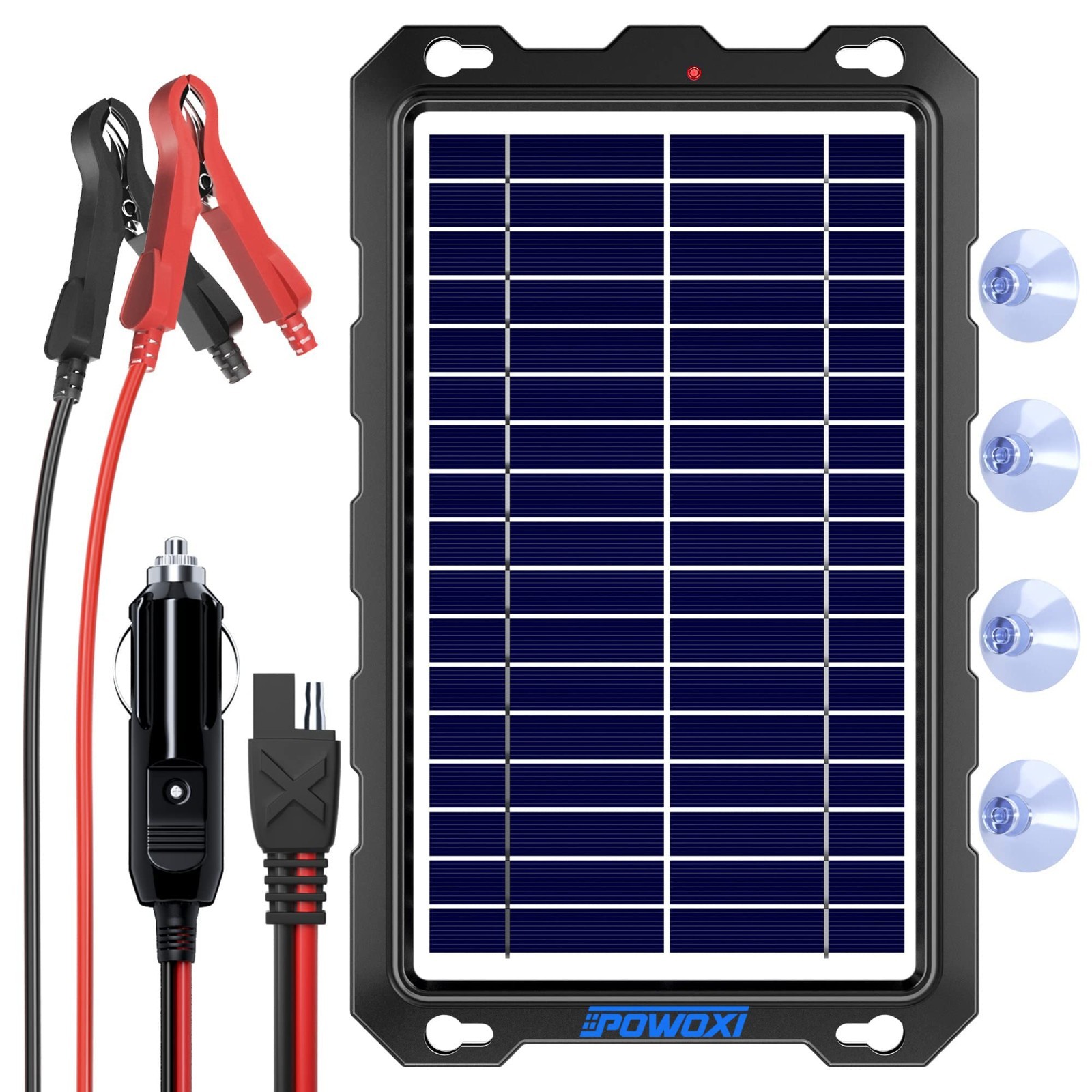 7.5W Solar Battery Trickle Charger Maintainer 12V Waterproof Panel Kit for Car,