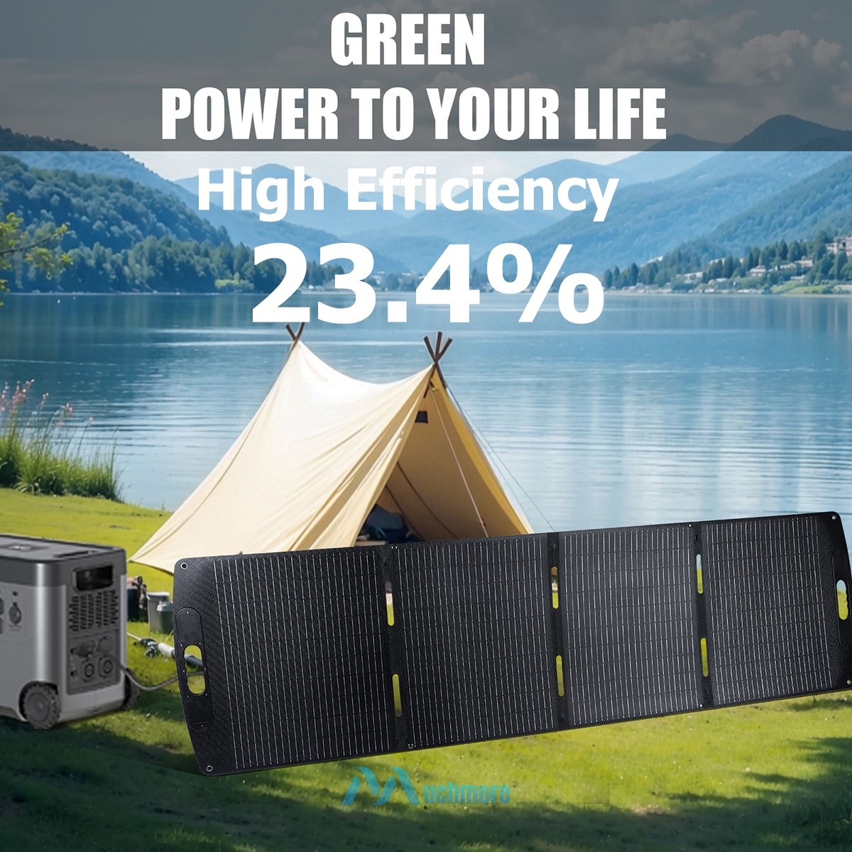 Foldable Solar Panel 100W 200W 400W High Efficiency for Power Station Camping RV