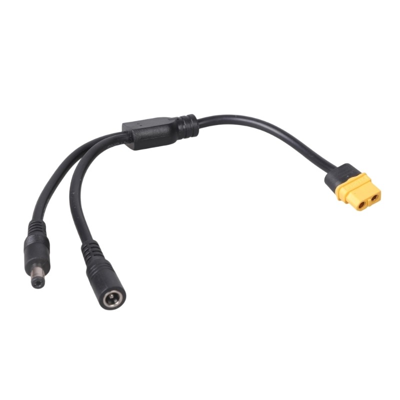 XT60 to DC5521 Connector Cable 28cm For Outdoor Power Supply And Remote Toys