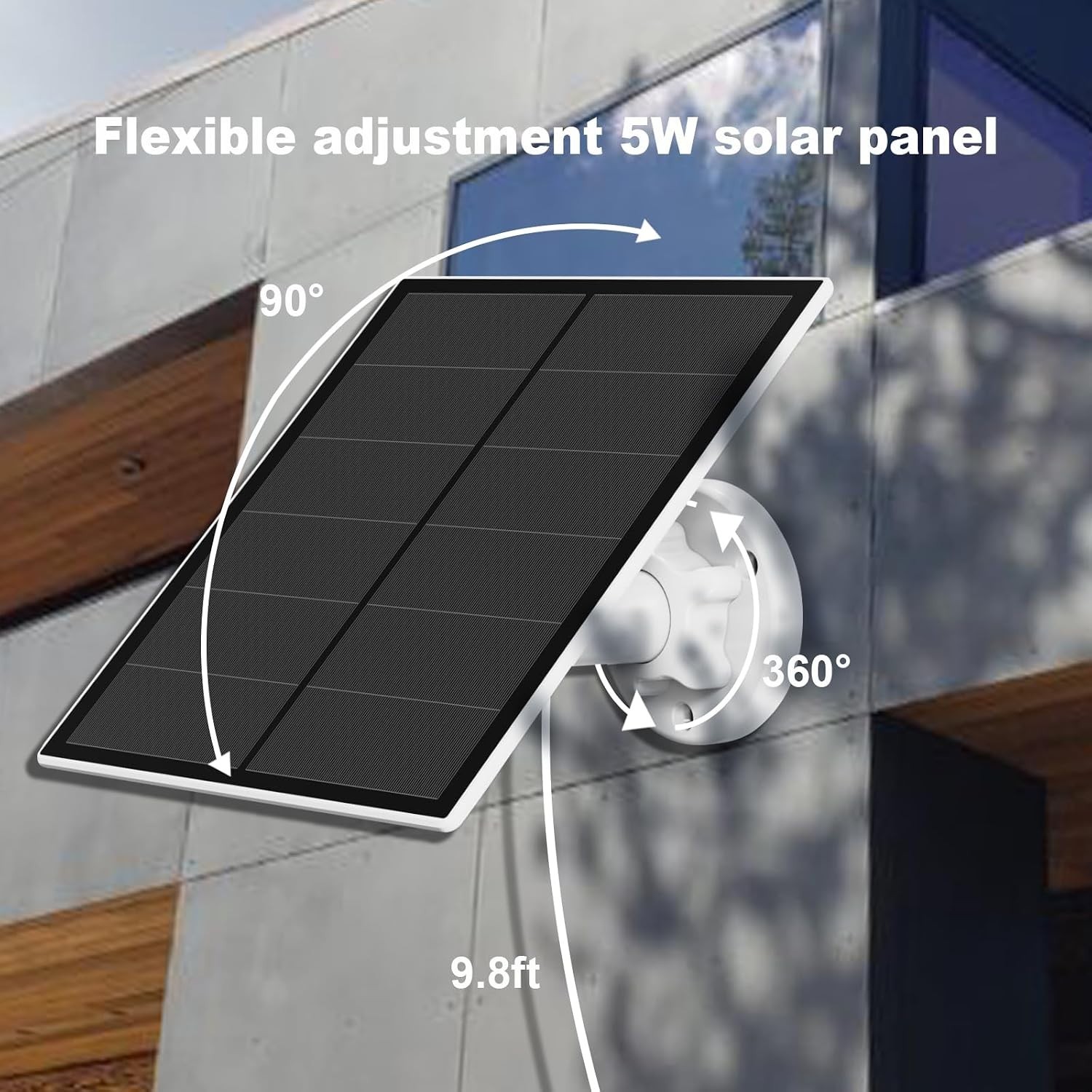 Durable 5W Solar Panel for Outdoor Use with USB-C and Micro USB Compatibility