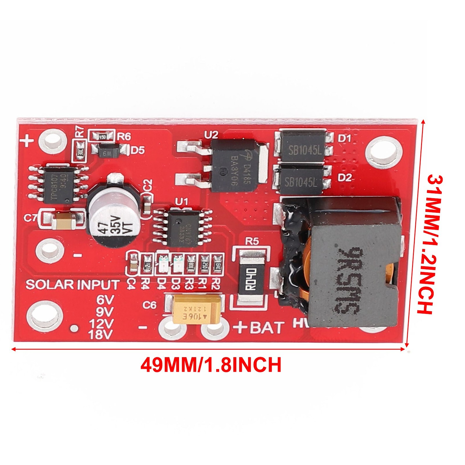 MPPT Solar-Panel Controller Charging Module For 12V Lead-Acid Battery Charger 3A