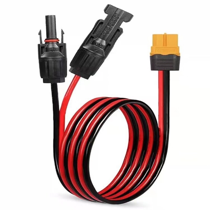 12AWG Solar Connectors to XT60 Extension Cable for Car and Camping Energy Needs