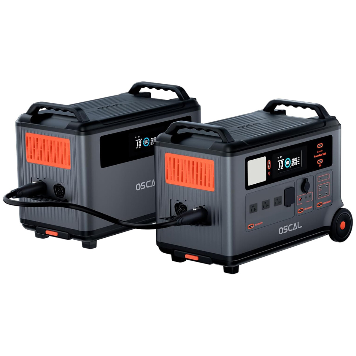 OSCAL 7.2kWh Portable Power Station PowerMax 3600 with BP3600 Expansion Battery