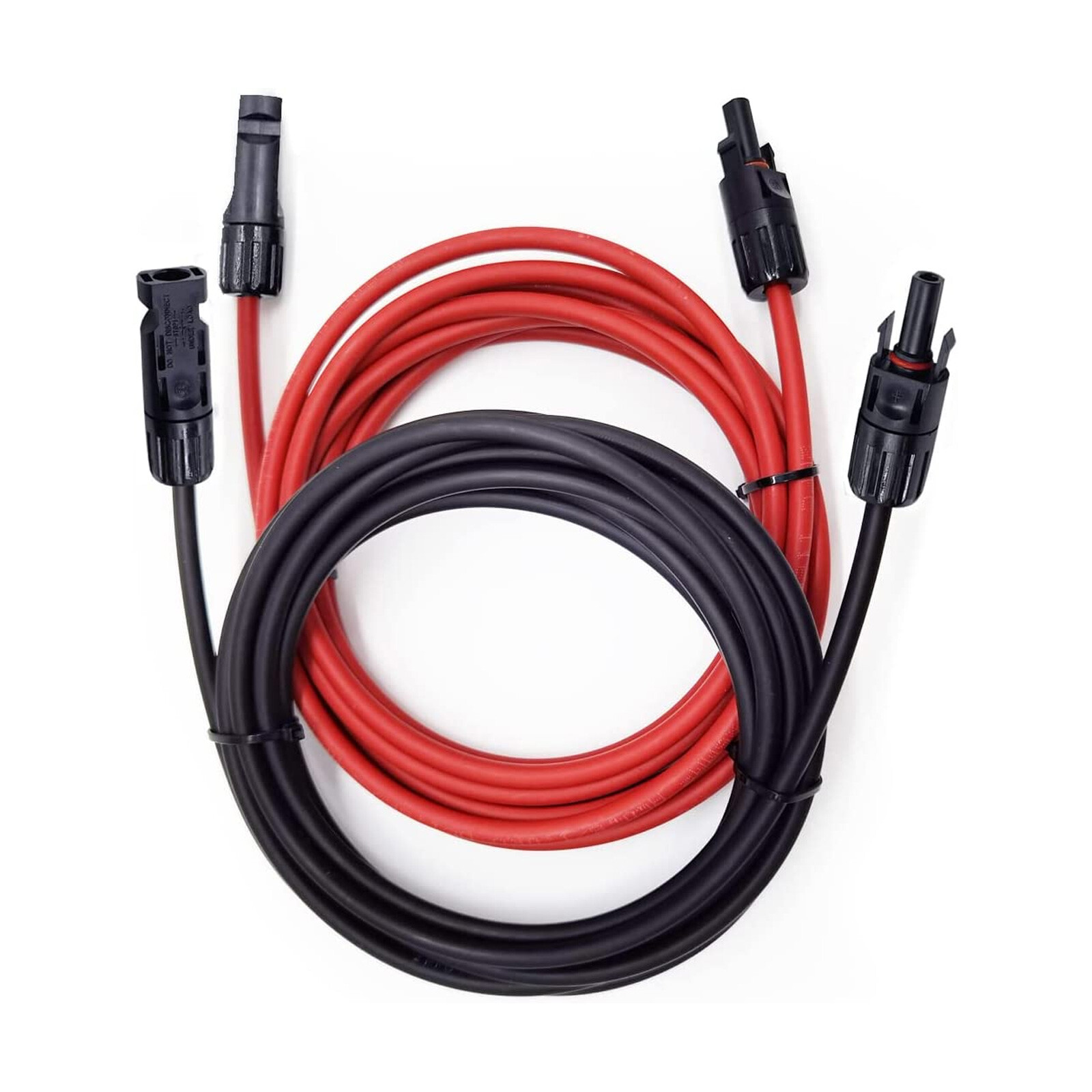 3M-15M Solar Panel Extension Cable Wire Solar Connectors 10 AWG Gauge Black Red