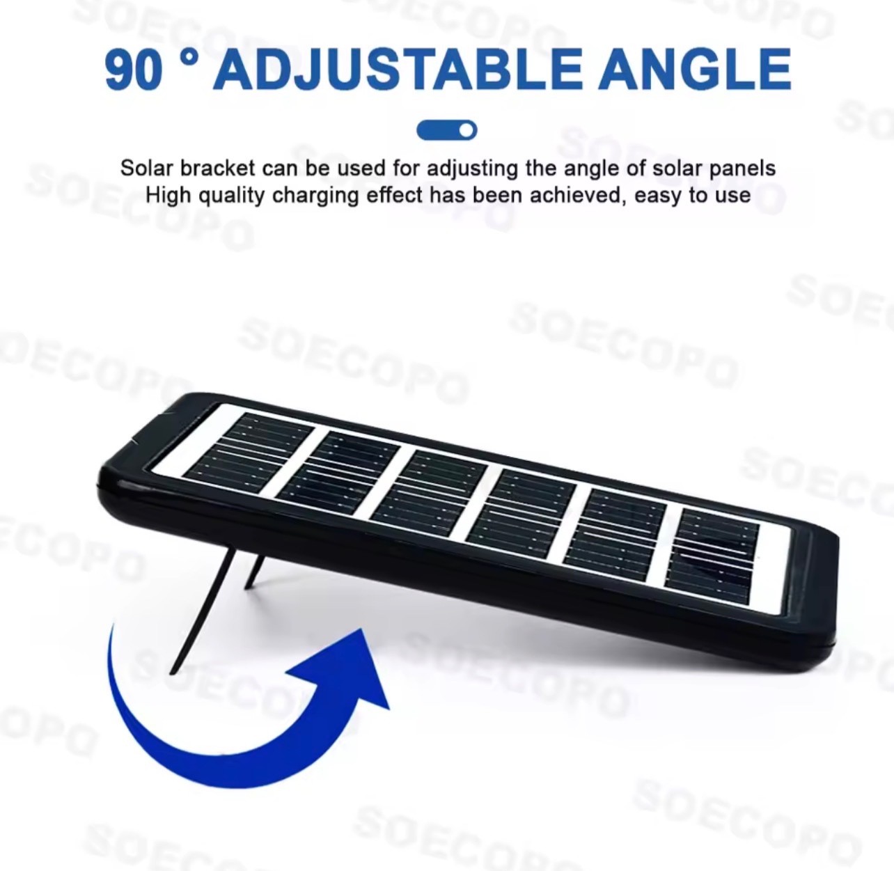 30W Portable Solar Panel 5V USB Charger w/ 5-in-1 Cable Camping
