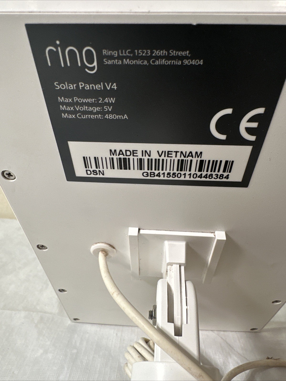 2 Ring Solar Panel V4 for Ring Spotlight Cam. Used