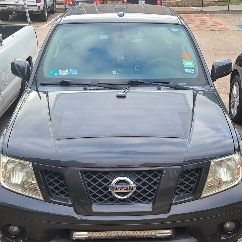 Lensun 100W12V Hood/Bonnet Flexible Solar Panel for Nissan Frontier Campers Best