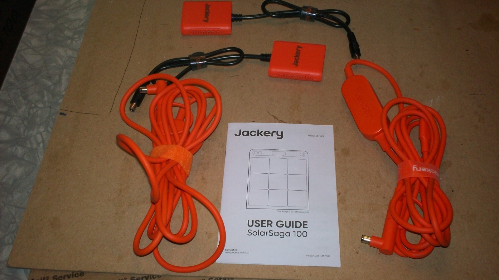 (2) NEW, Jackery SolarSaga 100 panels with all cables.