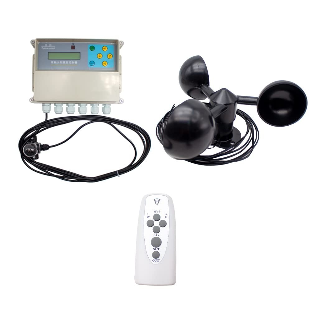 Automatic Dual Axis Solar Tracker Controller with Remote | Sun Tracking System