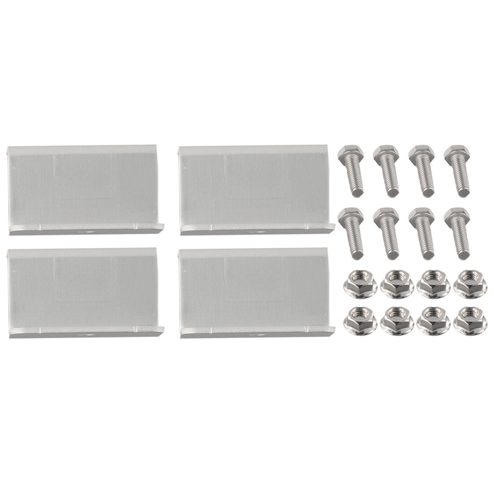 4x Panel Mounting Solar Z-Style Brackets Mounts Aluminum Alloy Battery Energy
