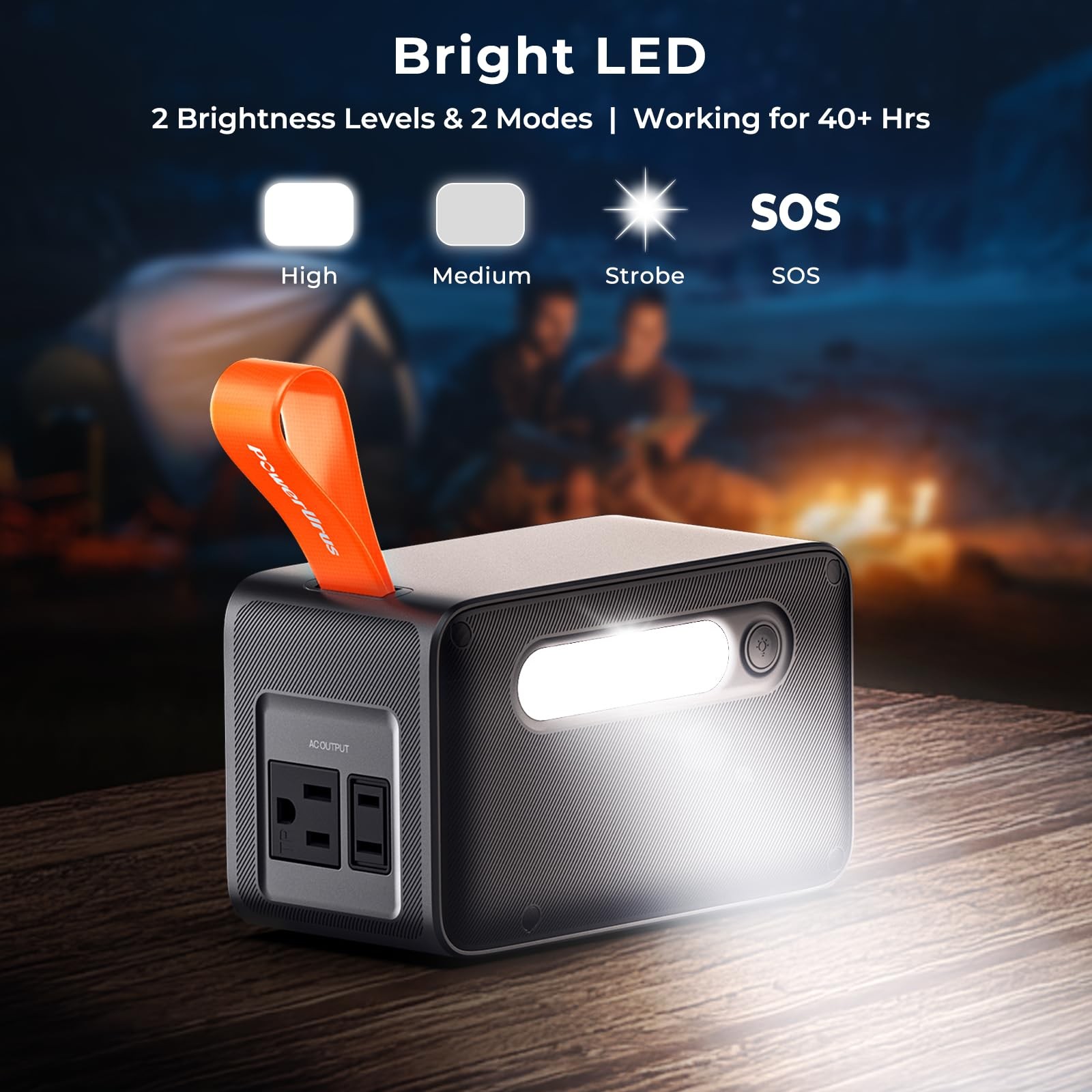 Portable Power Station,PowerUrus28,000mAh Solar Power Bank,LiFePO4Battery Backup