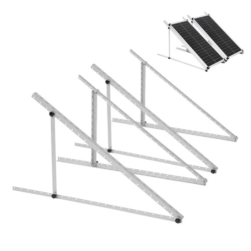 2 Solar Panel Mounting Brackets Kit Adjustable Tilt for Roof RV Boat Ground