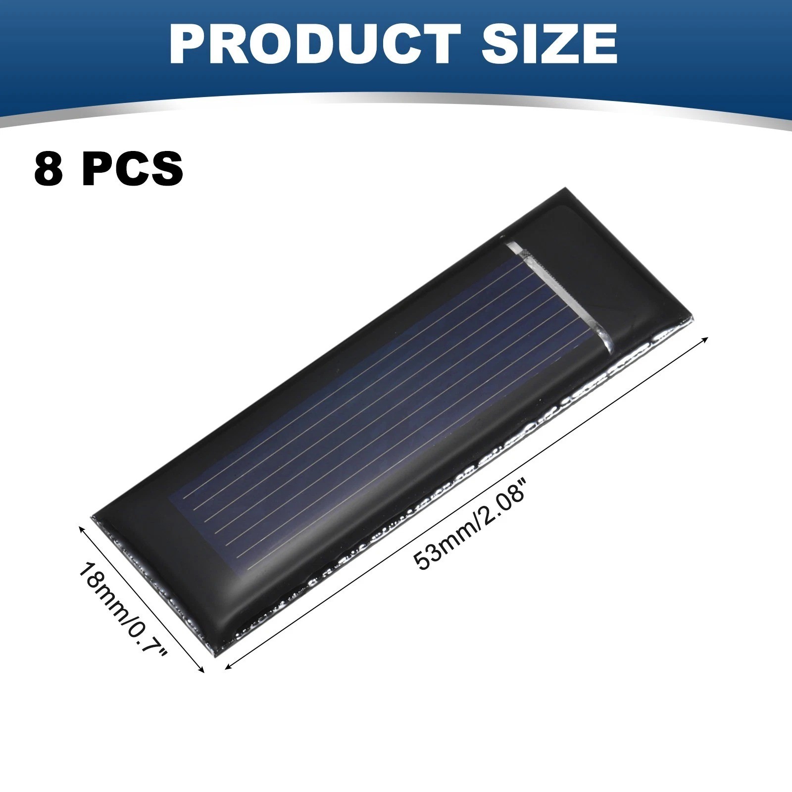 8PCS 0.5V 0.08W 0.16A Mini Solar Panels for Solar Power Small Solar Cells
