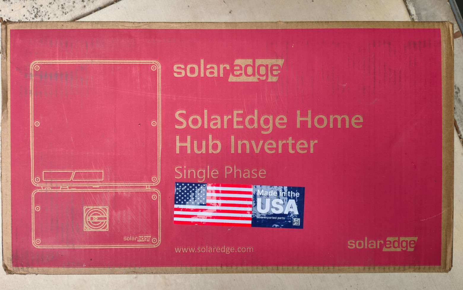 New sealed SolarEdge SE6000H-US Single Phase Home Hub Inverter with HD-Wave