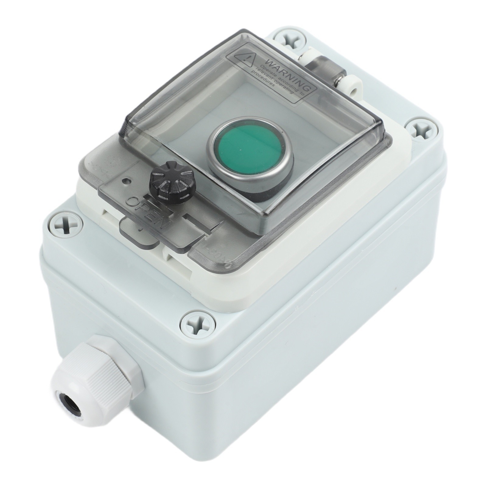 Heat Resistant Outdoor Waterproof Control Box with Button Switch Start Stop