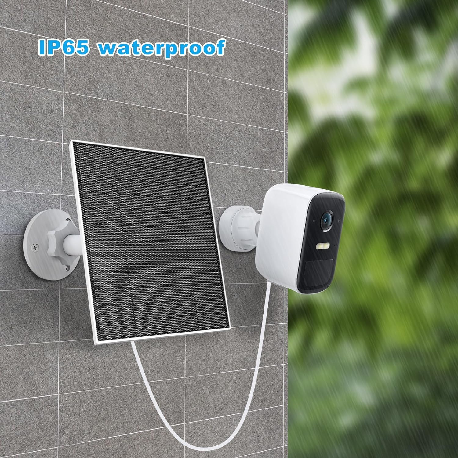 Solar Panel for Eufy Camera, 5W Solar Panel Charger Compatible with Eufycam, 5V