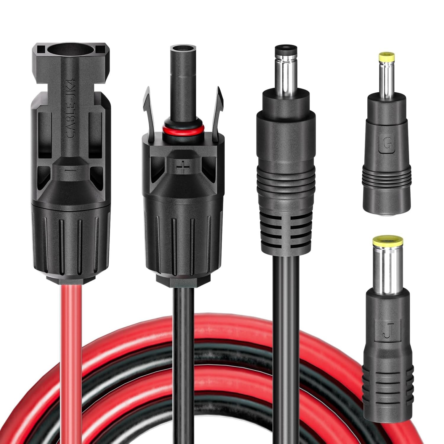 Versatile 1.4m Solar Connector to DC 5.5mm Adapter with Dual Adapters Included