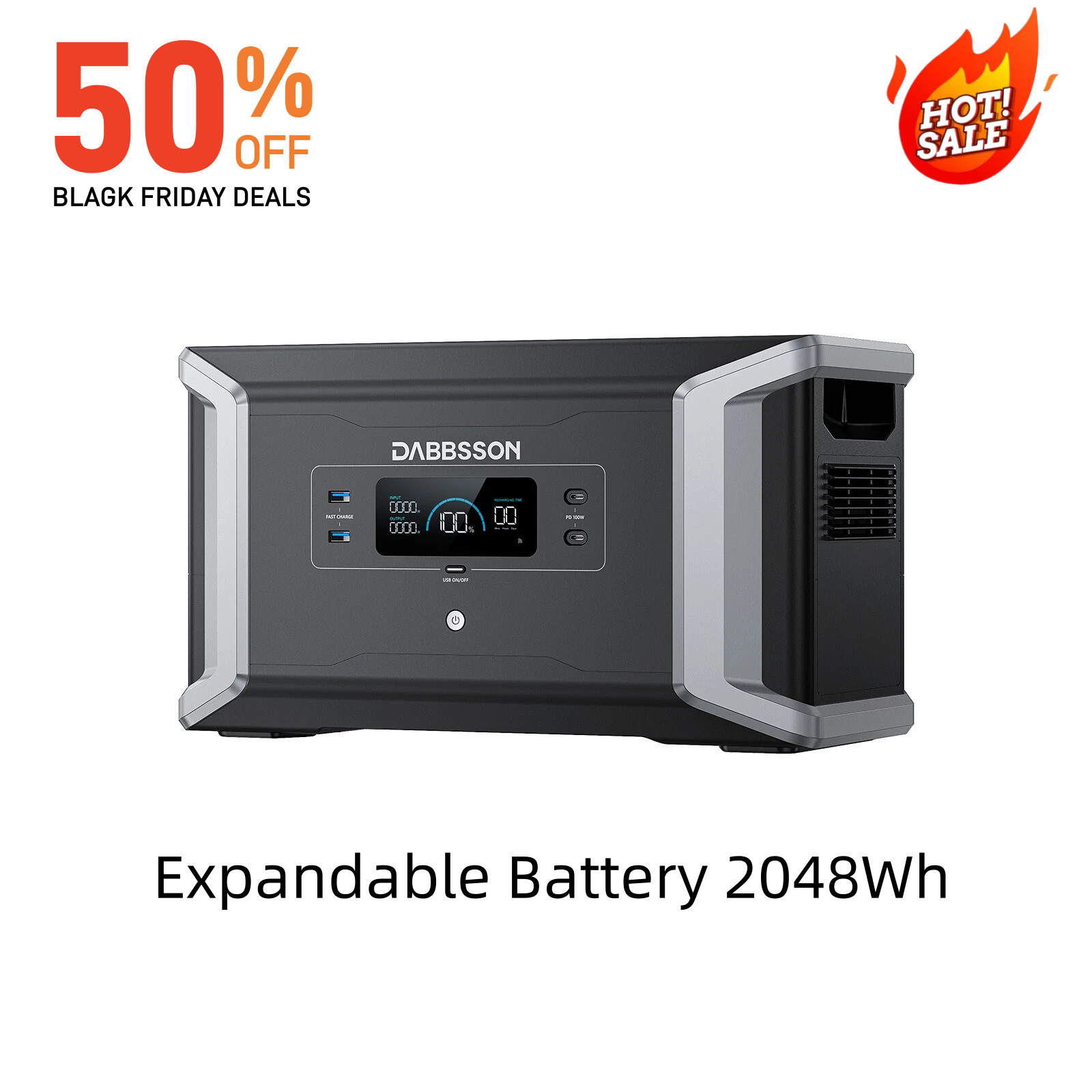 Expandable Battery 2048Wh For DBS1000Pro/ DBS1400 Pro /2100ProDabbsson DBS2000B