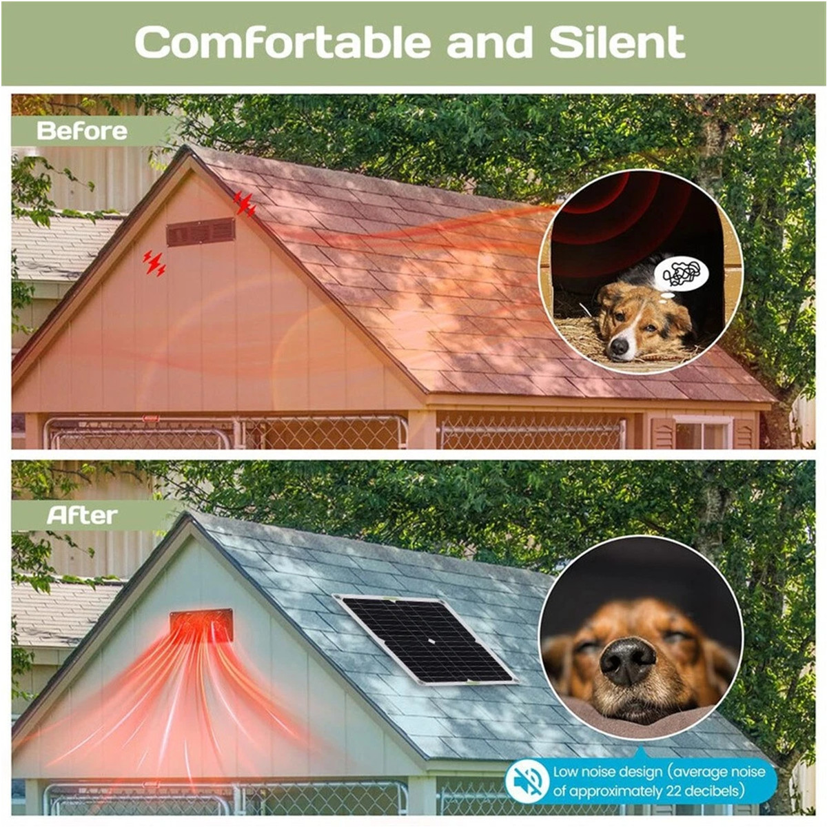 15W Solar Powered Fan for Shed,Chicken Coop,Greenhouse Waterproof Exhaust Fan us