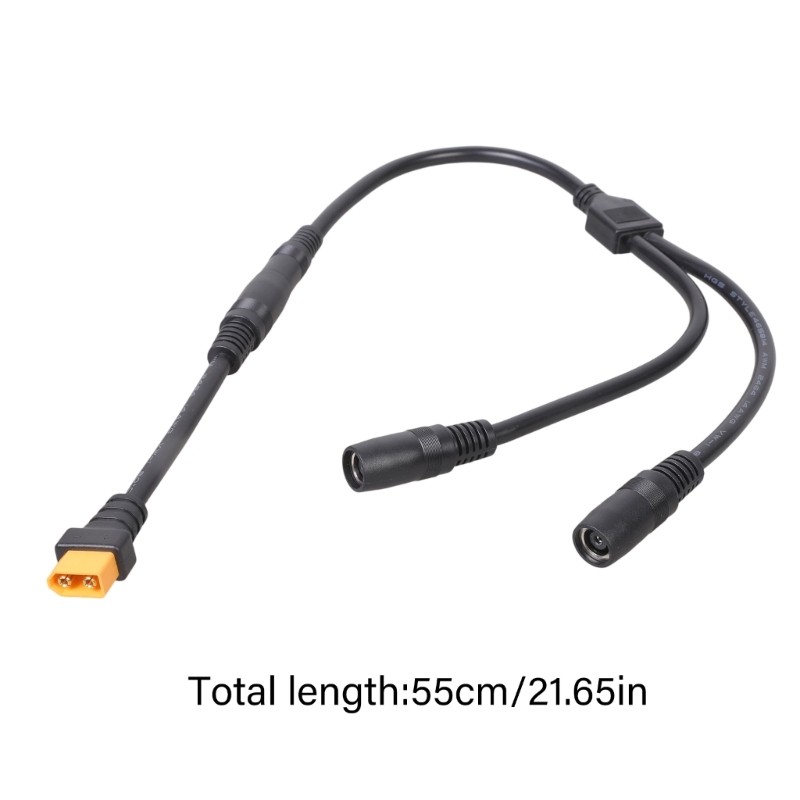 Heat Resistant XT60 Male To Double 8x2mm Female Power Cord For Various Models