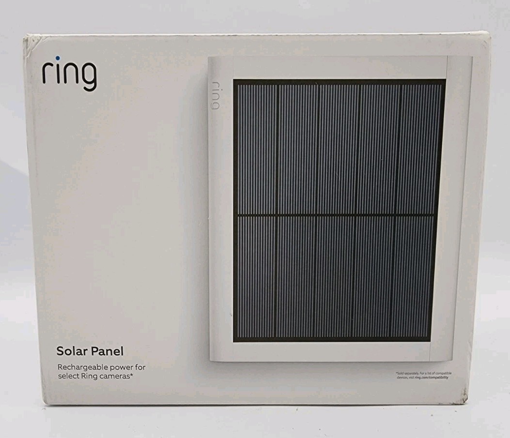 Ring 2nd Generation 4W White Solar Panel for Select Ring Security Cameras