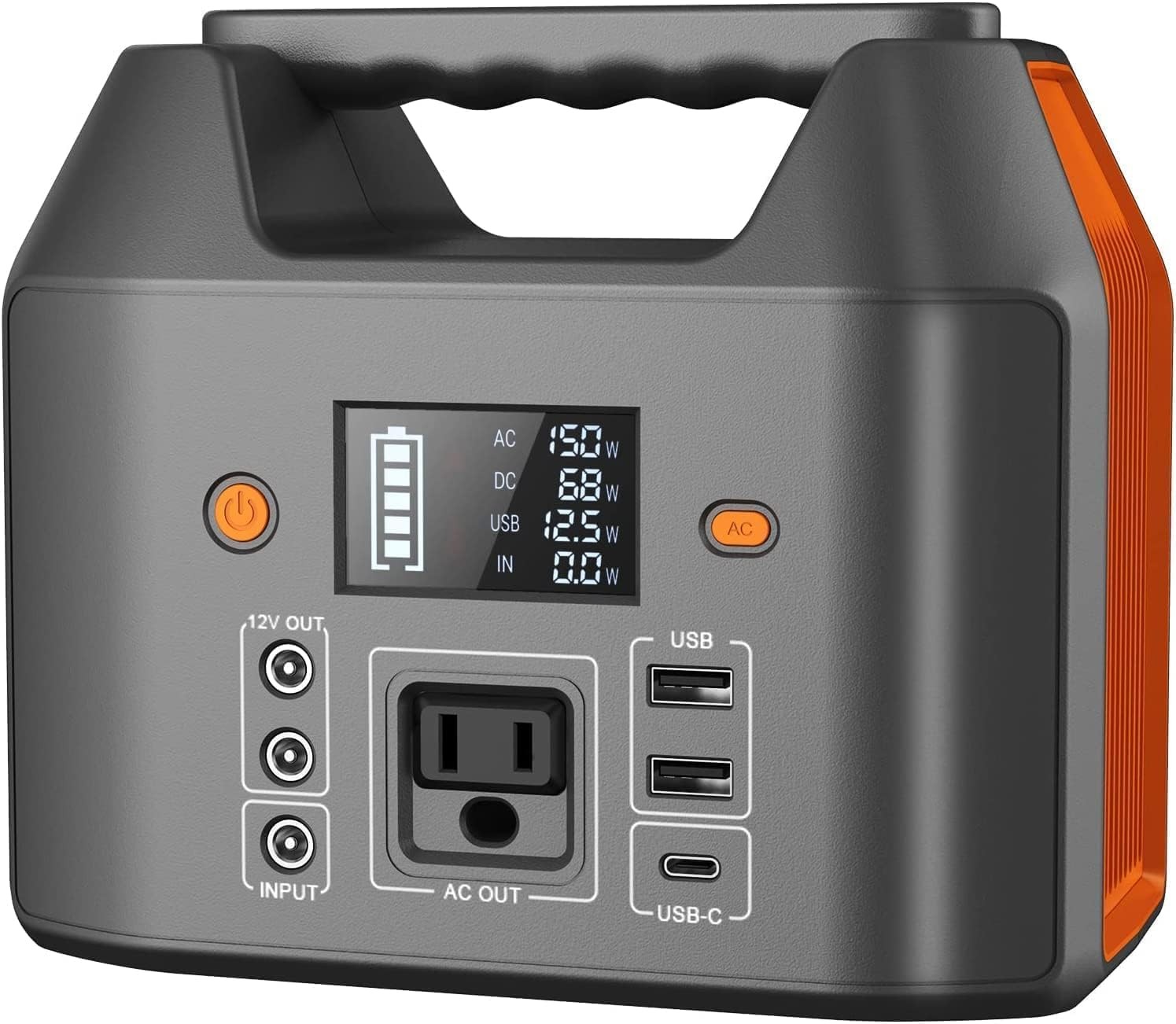 Portable Power Station 150W 155Wh Solar Generator 110V 42000mAh Portable Power
