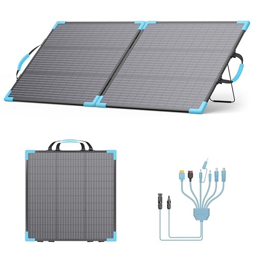 110W Bifacial Portable Solar Panel Suitcase, 23.5% High Efficiency EP-SP-110W