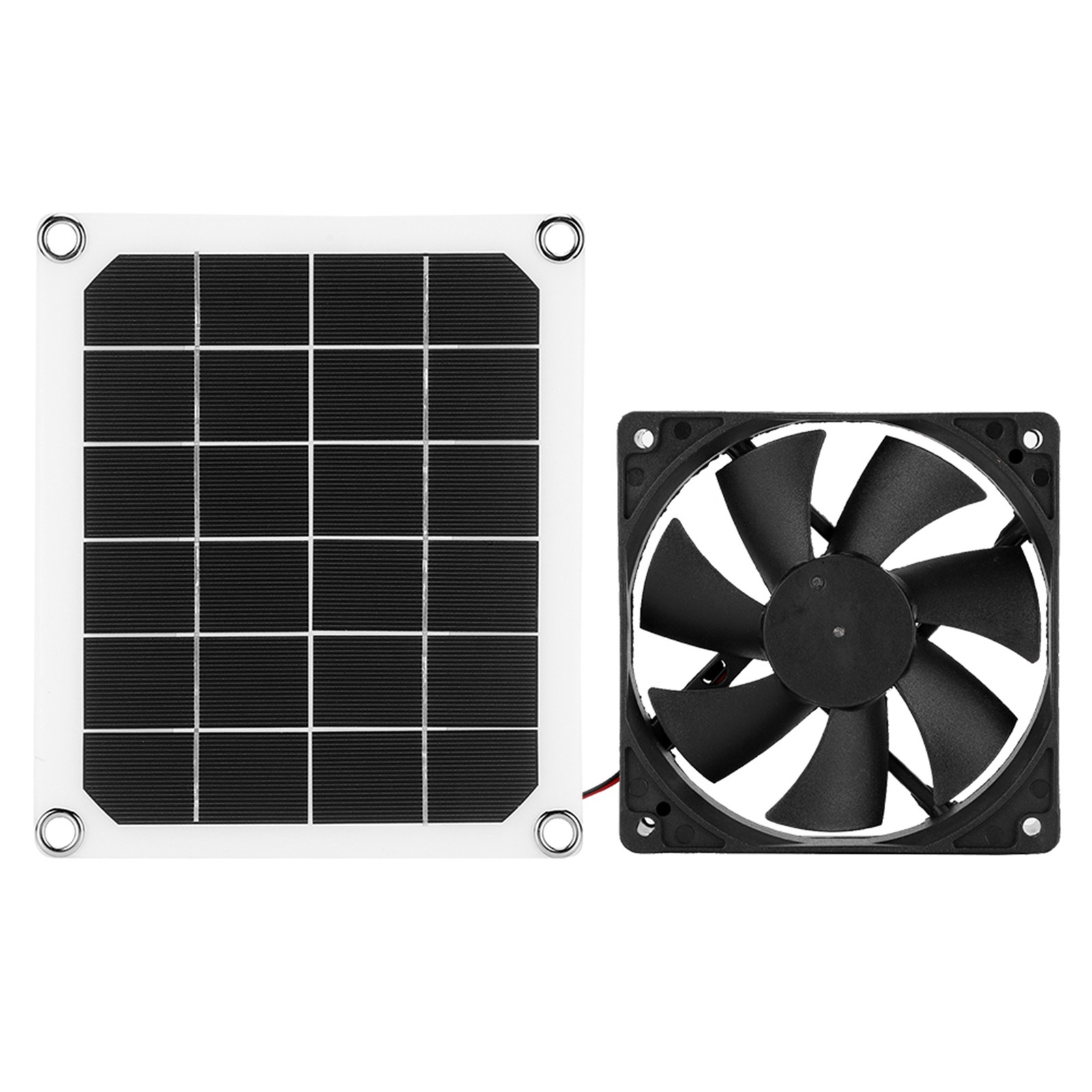 10W Solar Powered Fan Kit Solar Panel Waterproof DC Exhaust Fan For Chicken Coop