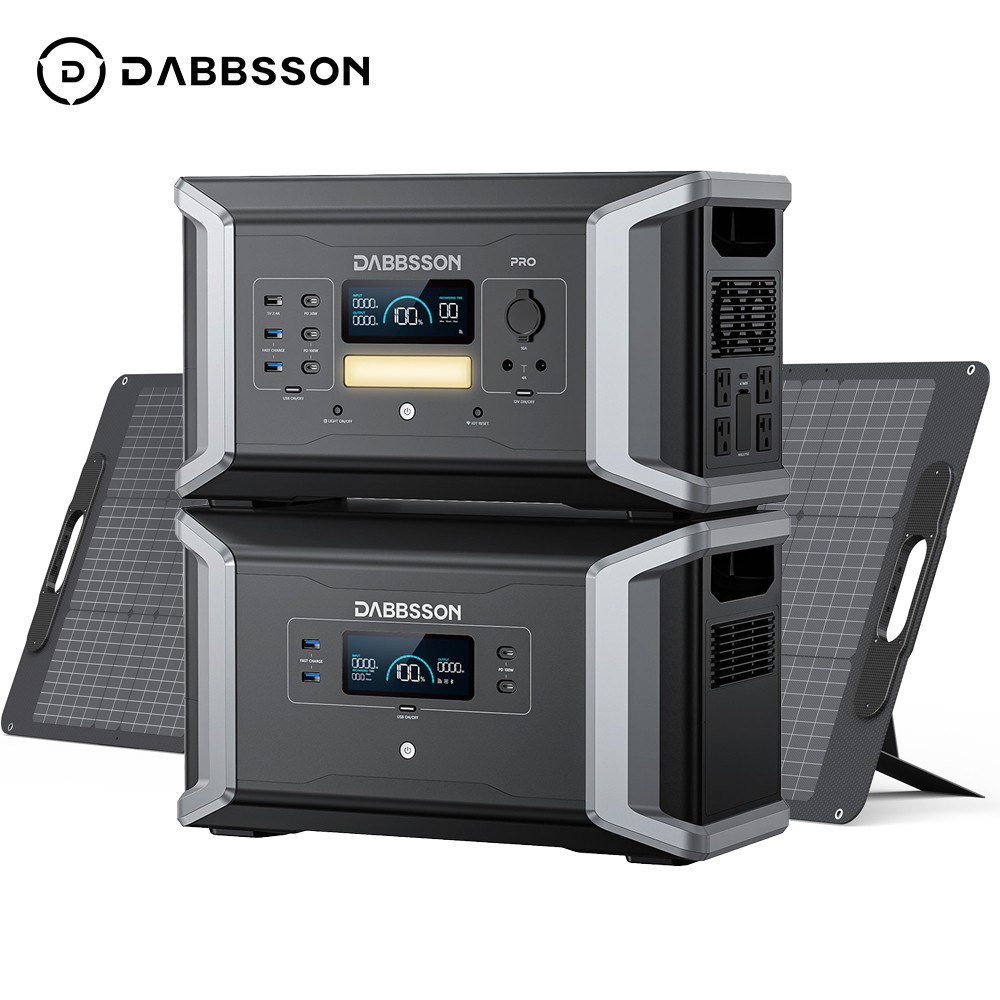 3072W 2400W Power Station w/ Expandable Battery + 210W Foldable Solar Panel