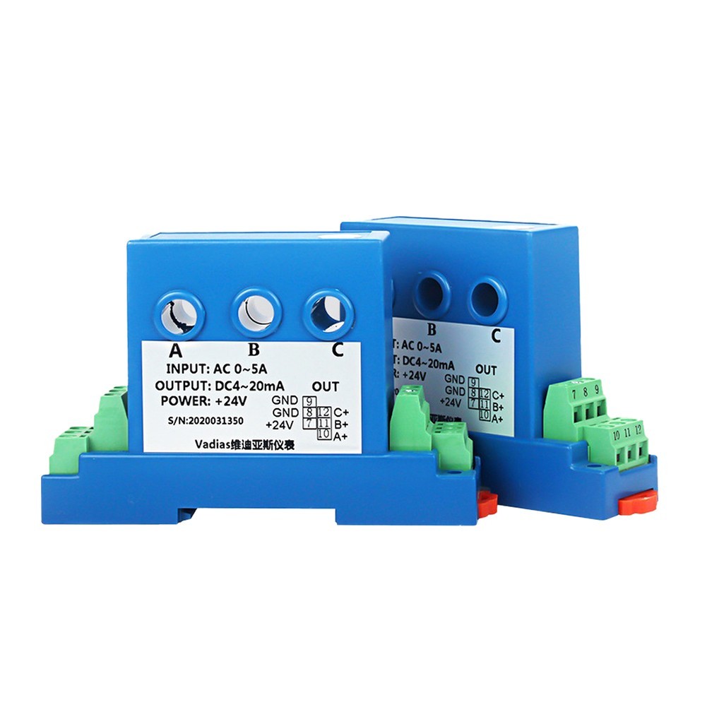 AC Three Phase Current Transmitter DC24V Input 0.5% Measurement Accuracy