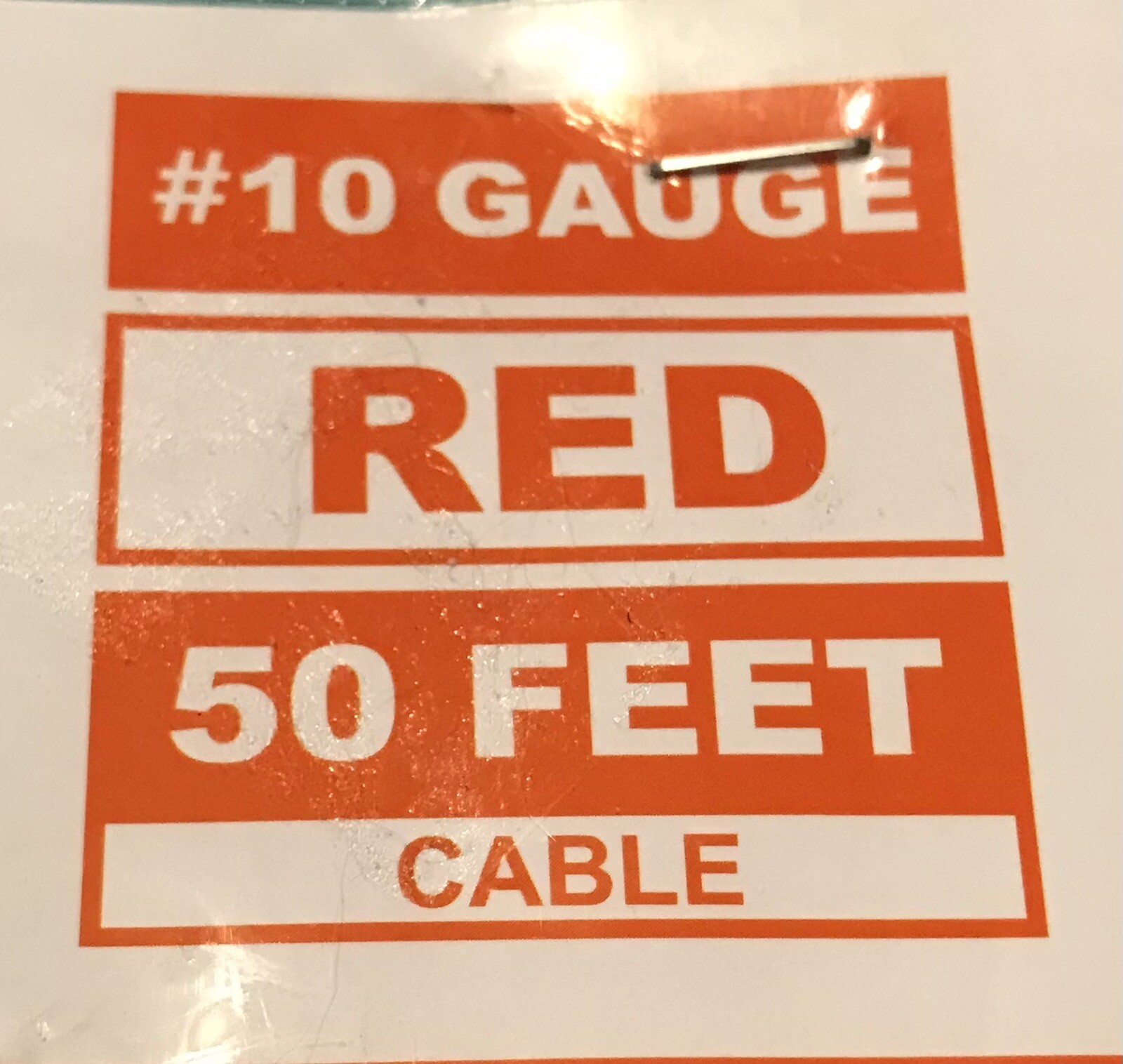 Rich Solar / Solar / Extension Cable / 50 Feet / #10 Gauge / Red / RS-50102