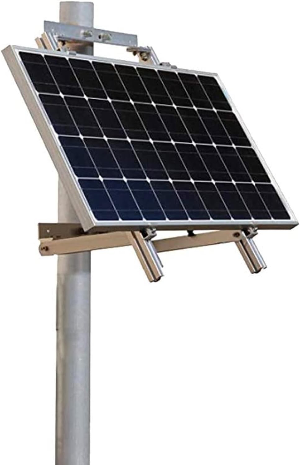 Durable Aluminum Solar Panel Pole Mount – Supports 50W/100W Off-Grid Systems