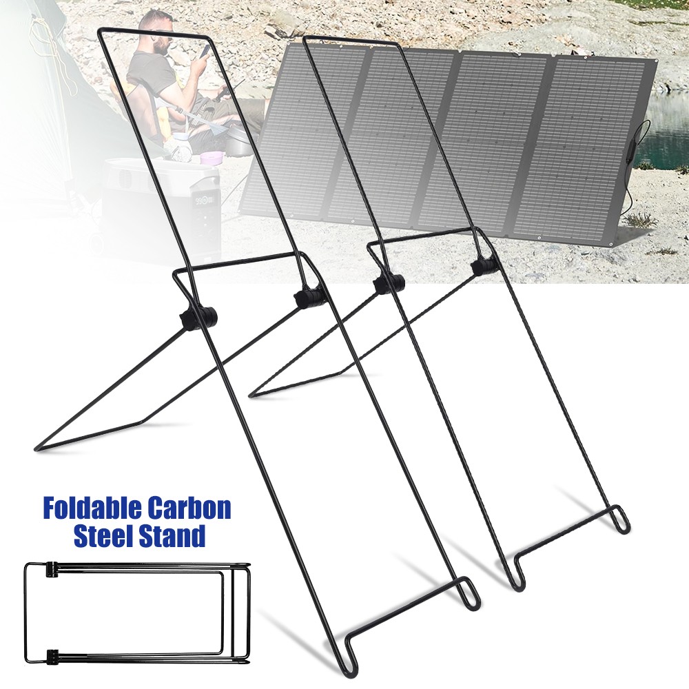 Solar Panel Mounting Brackets Carbon Steel Folding Rack Adjustable Support Stand