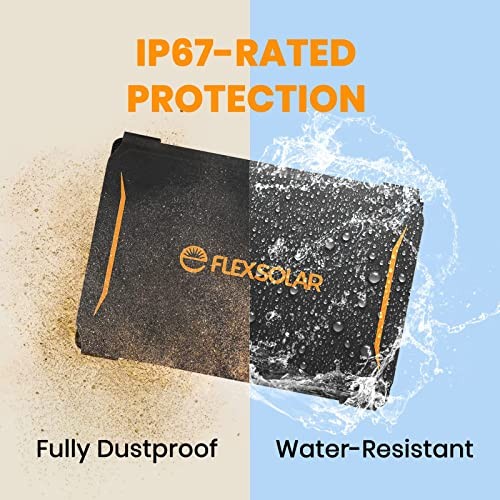 30W Portable Solar Panel Chargers QC3.0 18W USB-A USB-C Output Foldable E-30W