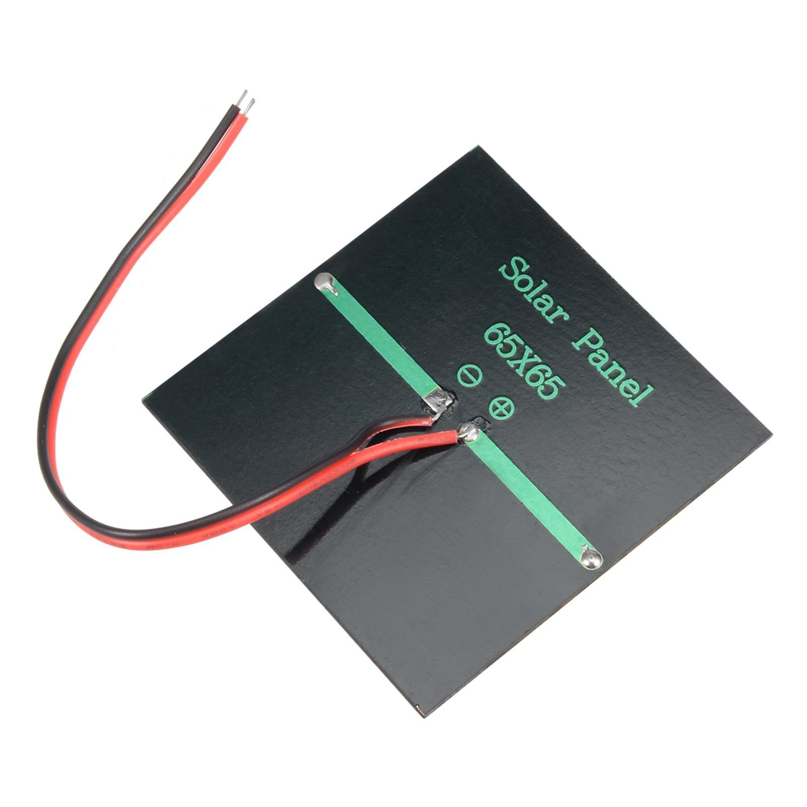 5Pcs 0.6W 5.5V Solar Panel Module DIY with 100mm Wire