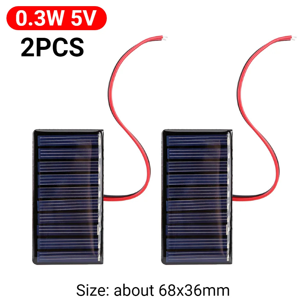 5W 5V/12V 1W 3V Mini Solar Panel Polysilicon Solar Epoxy Panel Module Light Cell