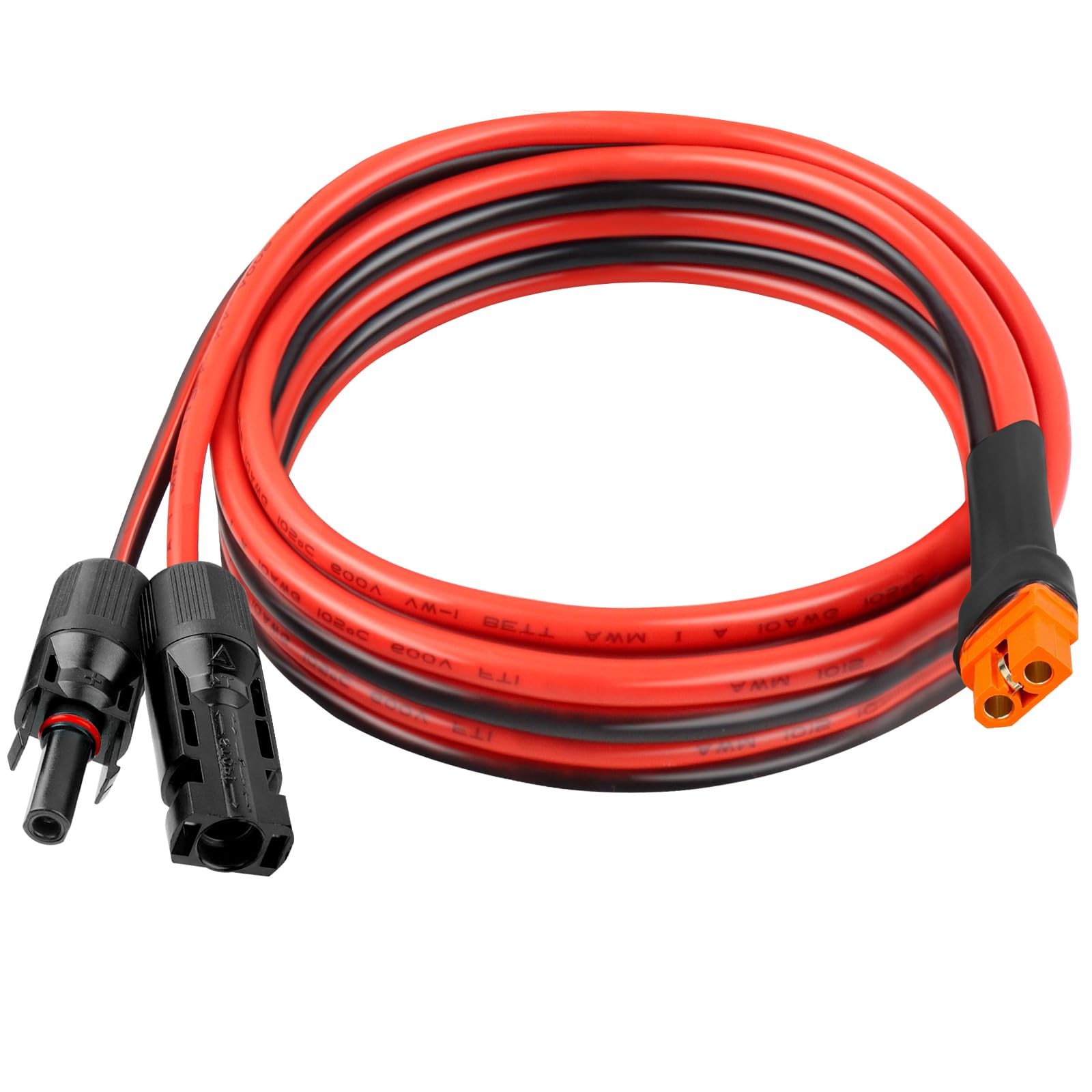 10AWG 10FT Solar to XT60i Extension Cable 3 6 10 35 50 75 100FT Heavy Duty Ad…