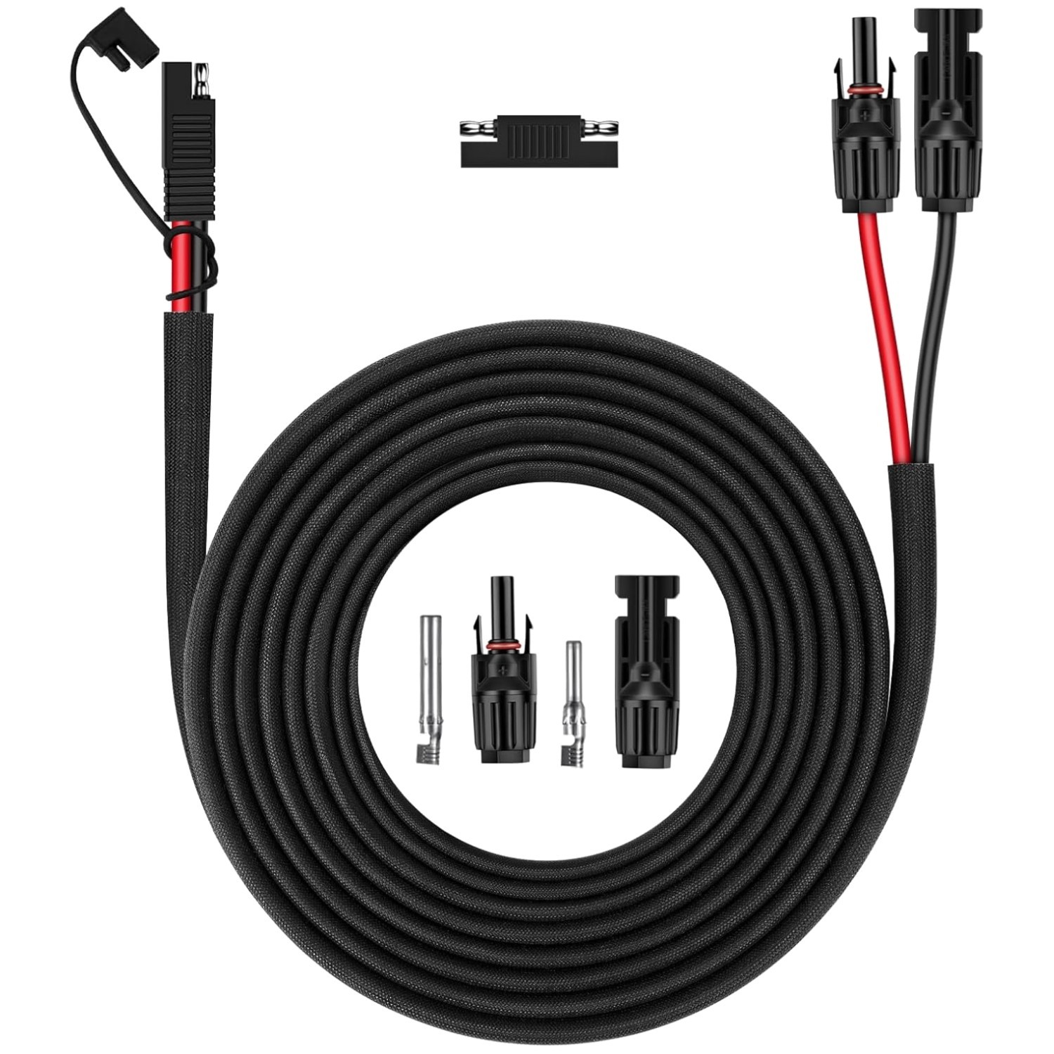 Weatherproof SAE to Male & Female Adapter Cable, 10AWG