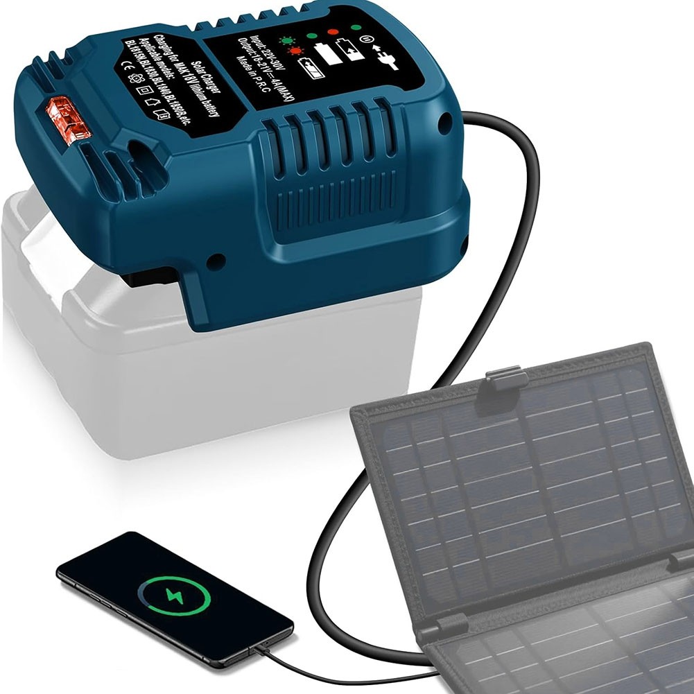 Solar for 18V Battery Outdoor Portable Camping Solar Adapter Work R6U49108