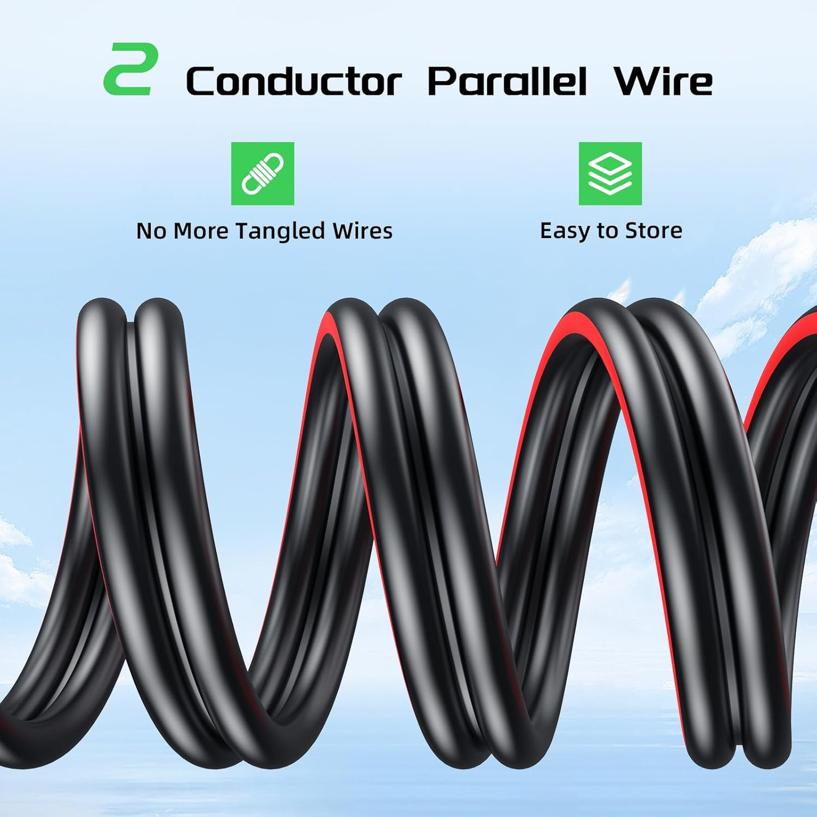 10AWG Solar Panel Extension Cable 20 Feet with Female and Male Connectors, PV