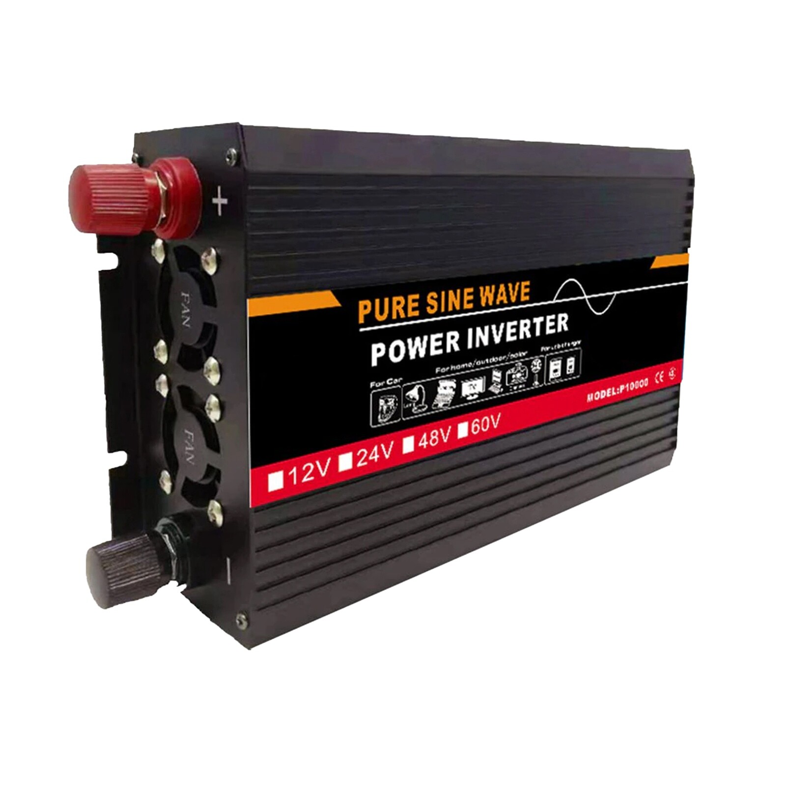 Battery Power Inverter 3000W DC 48V to AC 220V Pure Sine Wave Solar Converter