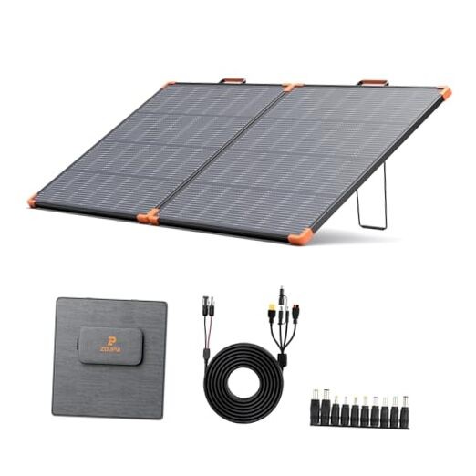 N-Type 16BB Portable Solar Panel,Camping Gifts,17V Foldable Solar Charger 180W