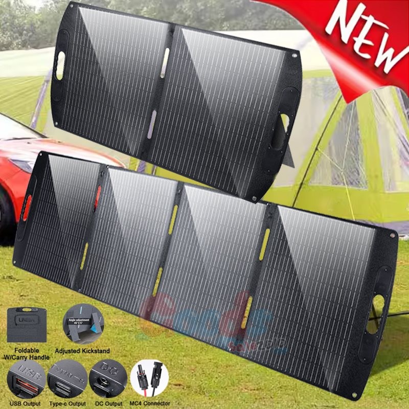 18V 100W 200W Mono Solar Panel Battery Charging PV RV Home Boat Off-Grid Power