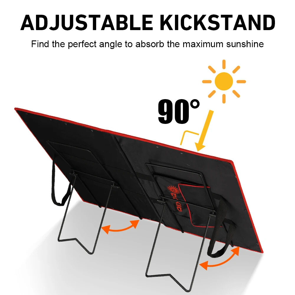 2PCS Solar Panel Stand Portable Folding Mounting Bracket Sturdy and Lightweight