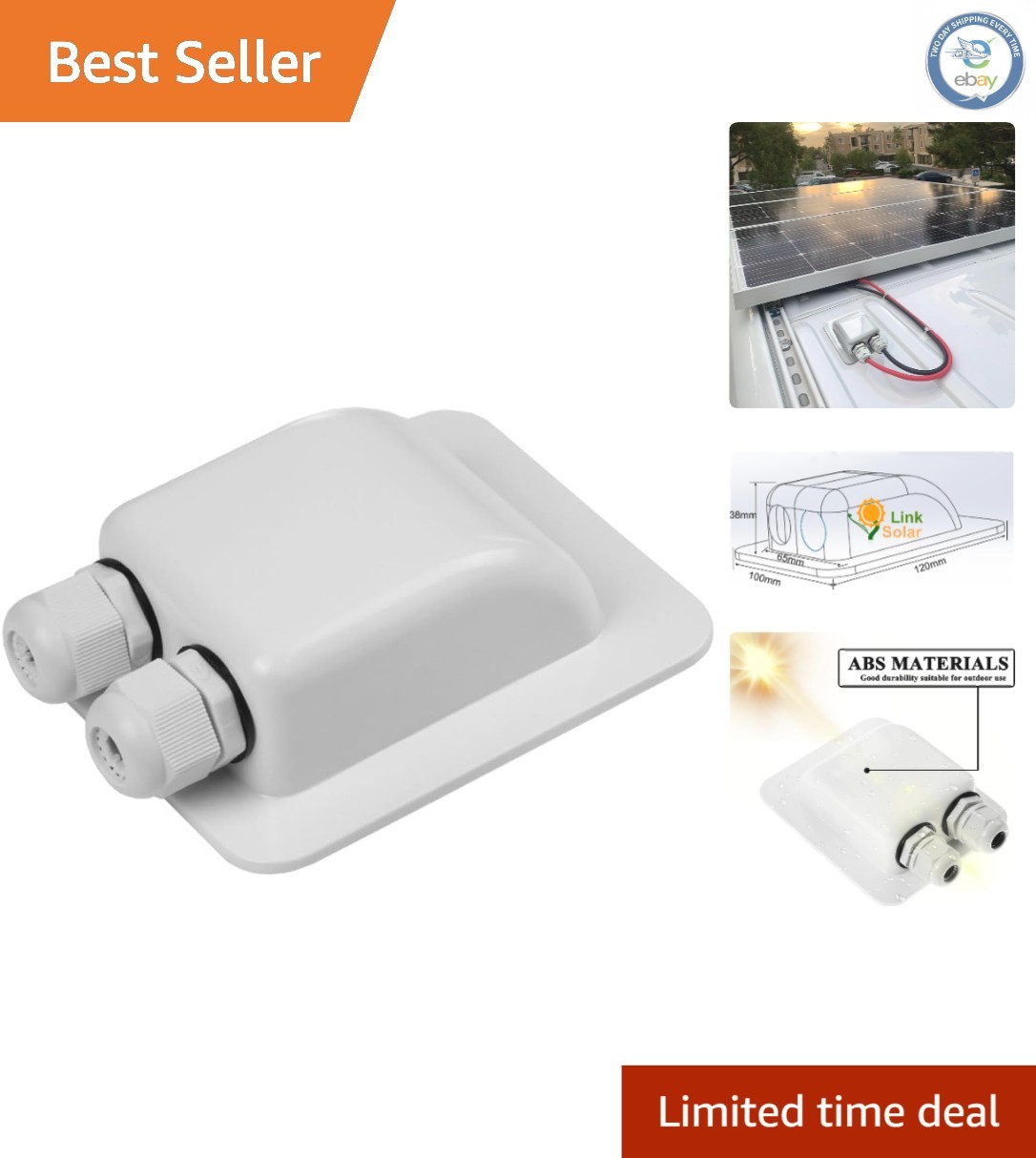 Lightweight Weatherproof ABS Double Cable Entry Gland for Solar Energy Solutions