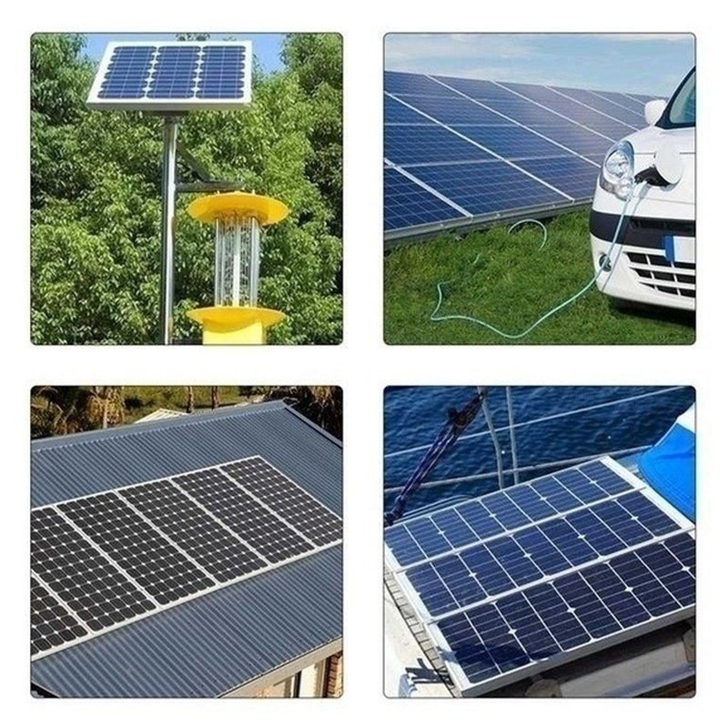 20W Solar Panel Kit 10A 12V Battery Charger w/ Controller Caravan Boat RV 1Pack